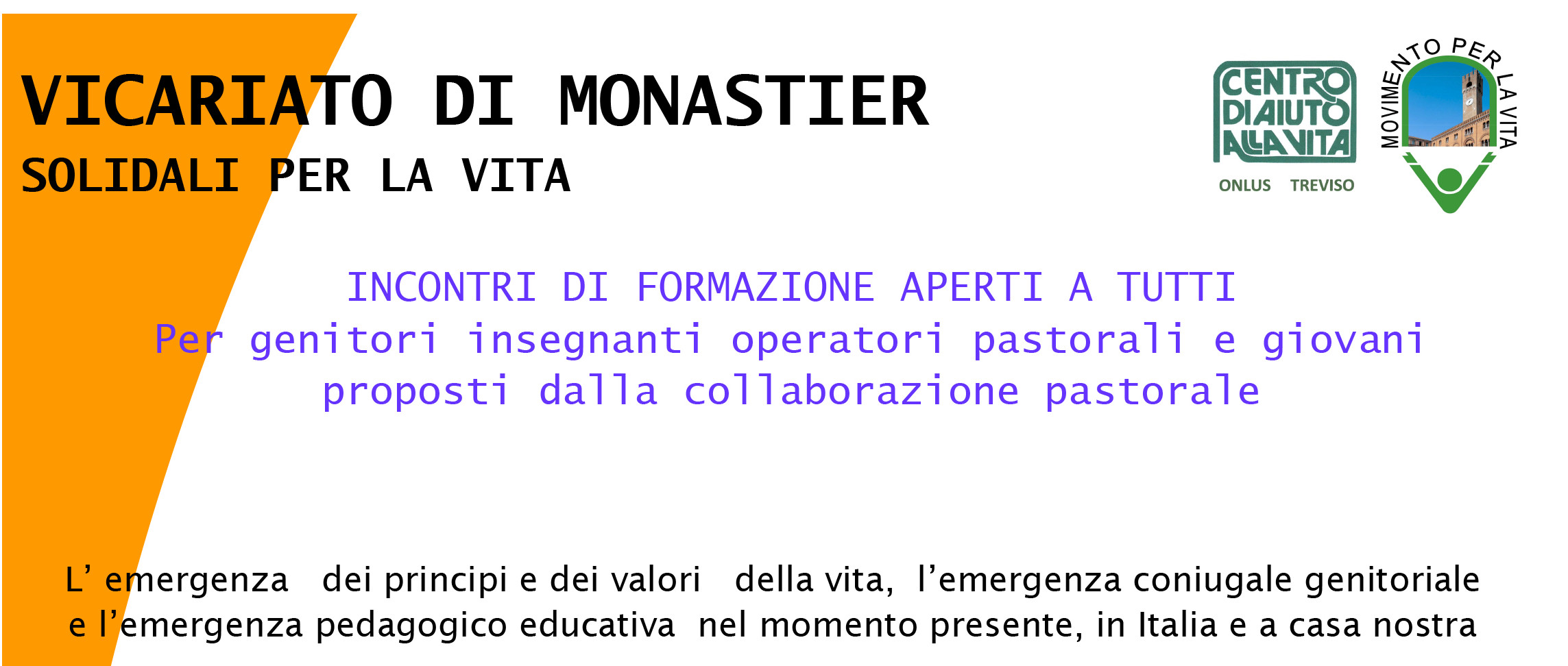 ULTIMO INCONTRO | SOLIDALI PER LA VITA