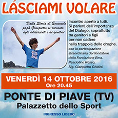 LASCIAMI VOLARE – 14 OTTOBRE 2016